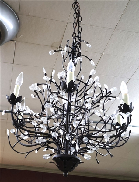 Beautiful Chandelier with Crystal Petals