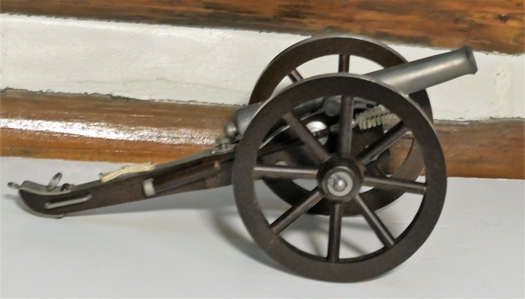 Cal. 50 Black Powder Miniature Cannon -Measures 6" all 14" Long