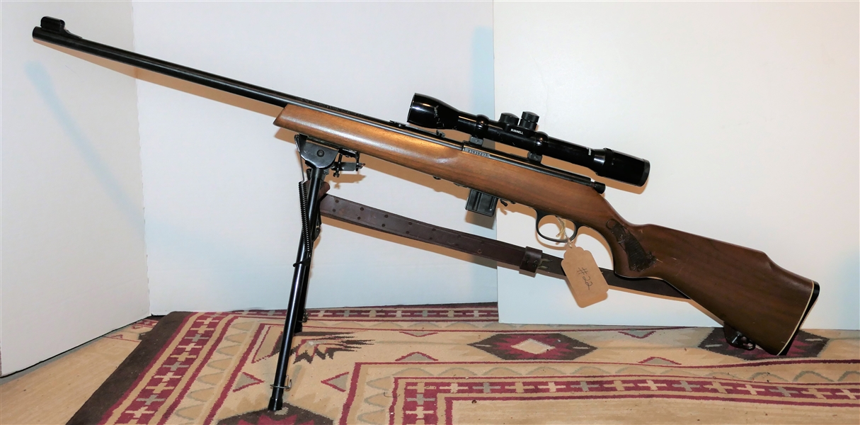 Marlin Model 782 Micro Grove Barrel .22 Cal Rifle -  with Attached Shooting Stand and Lite-site Scopechief V-4X - 21616277