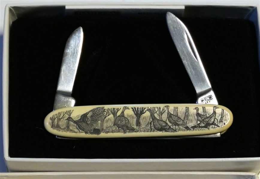 Barlow Artist Series Turkey Folding Pocket Knife 3" Long in Original Fitted Box