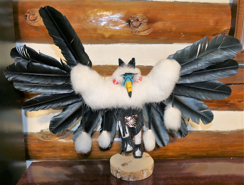 "Eagle" by LL Ugurit Kachina Doll - 12" tall 20" Wide