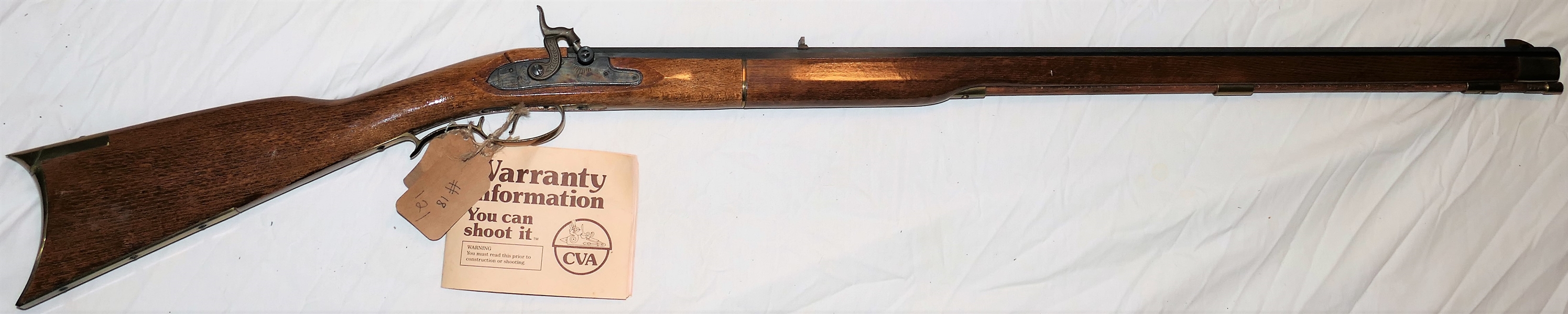 Connecticut Valley Arms Inc. "Kentucky Rifle" .50 Caliber Black Powder Long Rifle with Original Attached Warranty Information Booklet
