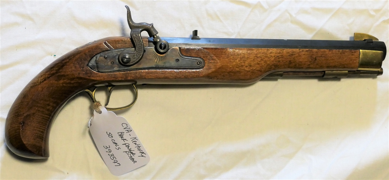 Connecticut Valley Arms, Inc. "Kentucky Pistol" .50 Caliber Black Powder Pistol - Made in Spain