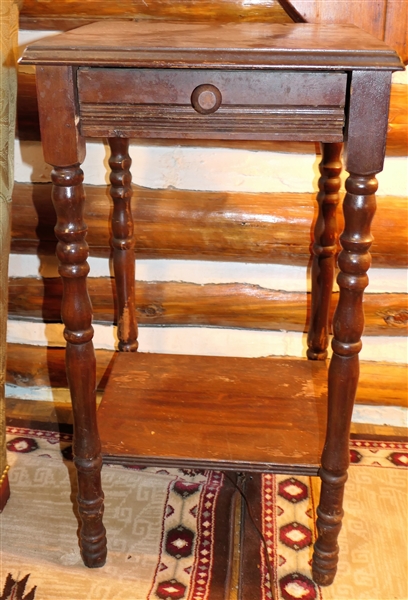 Occasional Table with Single Drawer - Measures 29" Tall 15 1/2" by 16"