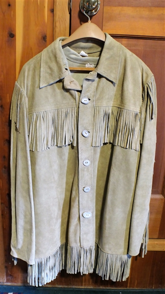 Pioneer Products Suede Tunic and Fringe Jacket - Both Size Large