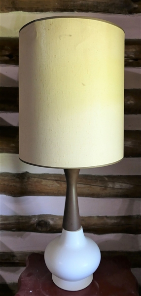 Metal and Ceramic Table Lamp - Measures 29" To Top of Bulb
