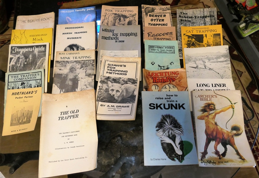 Vintage Trapping Manuals For Beaver. Mink, Fox, Raccoon, Otter, Bobcat, Etc. Also "The Old Trapper" by L.M. Byers