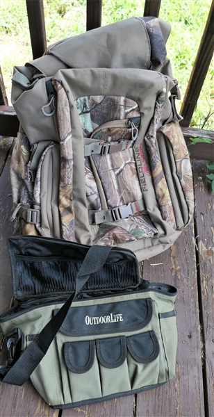 Field Line Pro Series Back Pack and Outdoor Life Pouch Bag