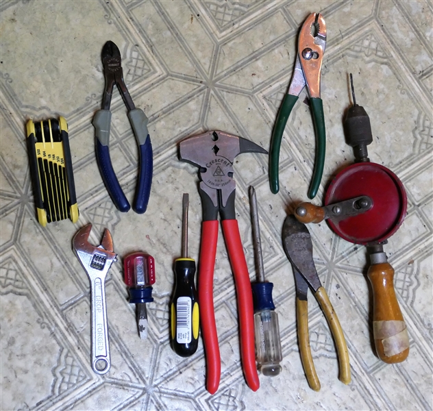 Lot of Hand Tools Including Screwdrivers, Pliers, Snips, Allen Wrenches, Etc. 
