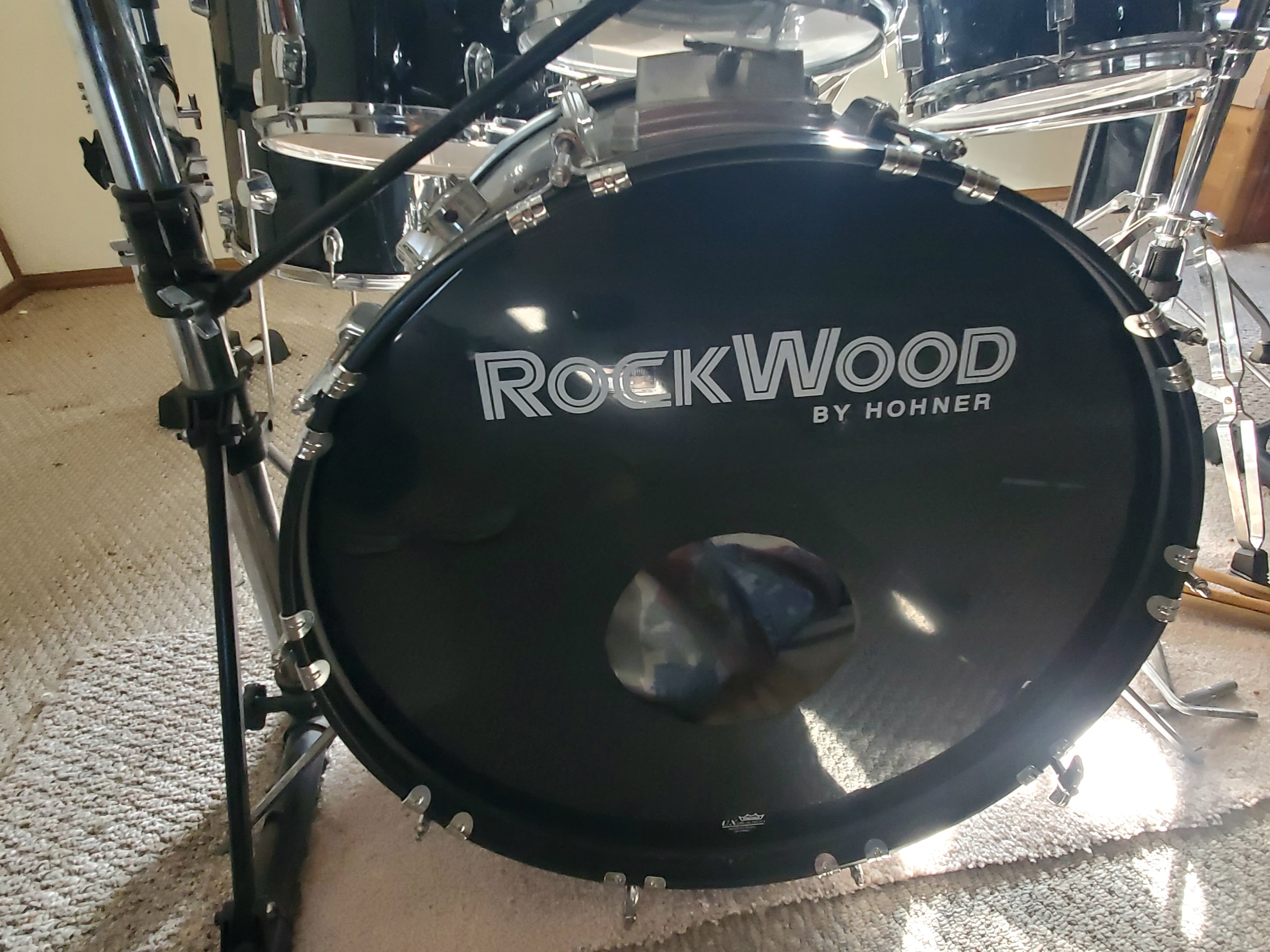 Lot Detail Rockwood 8 Piece Drum Set with Sabian and Zildjian Cymbals Gibraltar Stand stool chair NOT included
