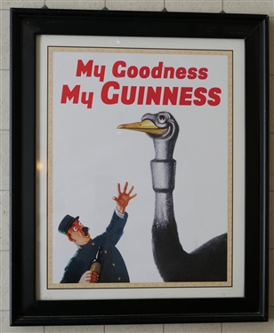 "My Goodness My Guinness" Framed Poster Print - Frame Measures 23 1/2" by 19 1/2"