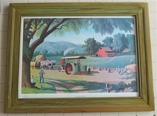 "Down On The Farm" by Don Blisard - Framed Print - Frame Measures 28" by 36"