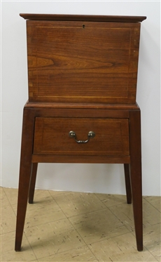 The Old Salem Collection By Bob Timberlake for Lexington Furniture - Walnut Sugar Chest - Dovetailed Case - Dovetailed Drawer - Oak Secondary Wood - String Inlay on Front, Sides, and drawer Front...