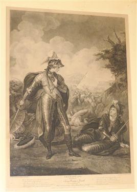 Shakespeare - First Part of King Henry the Fourth Steel Engraving - Engraved by Thomas Ryder - Original Painting by Francis Rigaud - Framed and Matted - Frame Measures 29 1/4 by 23 1/4 