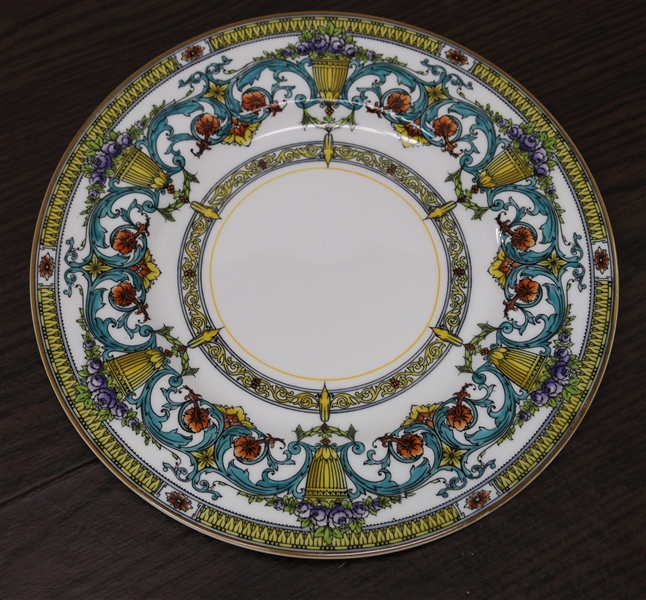 Royal Worcester England For Bailey Banks and Biddle Co. Philadelphia - 9 1/4" Plate - Beautiful with Urn and Flower Border 