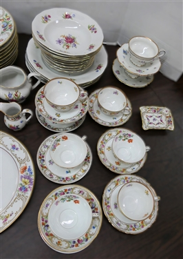 Large Mixed Lot of Dresden Flowers China - Including Schumann Germany Empress Cup and Saucer Sets, Schumann Germany Dresden Garland Ash Tray, Hutschenruther Bavaria Cup and Saucers, Bavaria...