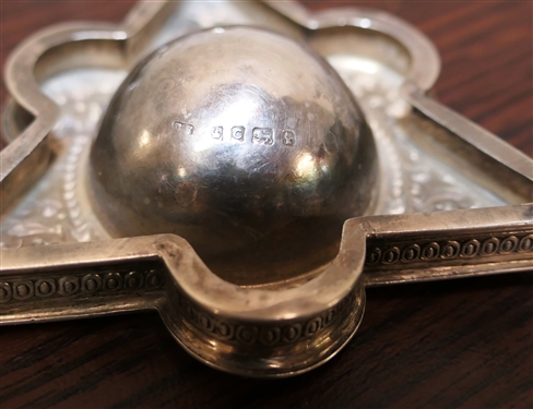 Pair of Outstanding 19th Century British Sterling Silver Repousse Salt Cellars - Lions Heads and Animals, Ball Feet - Gold Wash Bowls with Gold Wash Enamel Salt Spoons - British Hallmarked - 120.6...