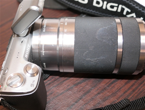 Sony NEX - 5N HD Digital Camera - 16.1 MP with 2 Interchangeable Lenses and Carrying Case  - No Charger 