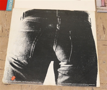 Lot of Rock and Roll Albums including Tom Petty, Led Zeppelin, Neil Young, Fleetwood Mac, Dire Straits, 1971 Rolling Stones Zipper Album, and Crosby, Stills, and Nash 