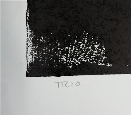 2 - 1960's Norbert Irvine Wood Block Prints - Trio Number 9 / 11 Dated 1966 and Other Unsigned Wood Block - Trio Measures 17 1/2 by 15 1/2 - Norbert Irvine (1937 - 2015)