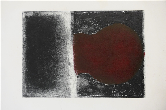2 Wood Block Prints by North Carolina Artist Norbert Irvine - Colorful Print Signed and Dated 1966 in Lower Right Corner and Unsigned Print - Colored Print Measures 11 by 13 - Norbert Irvine...
