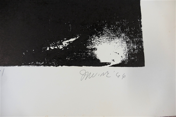 2 - 1960's Wood Block Prints by North Carolina Artist Norbert Irvine (1937 - 2015) - Trio Number 11 -11 Dated 1966 and Other Unsigned Wood Block Print - Signed Print Measures 17 1/2 By 15 1/2