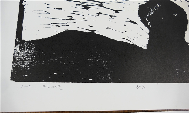2 - 1960's Wood Block Prints by North Carolina Artist Norbert Irvine (1937 - 2015)  One Alone Number 3-3 Artist Signed and Dated 1966 and Unsigned Dead Up Wood Block - Signed Art Measures 14...