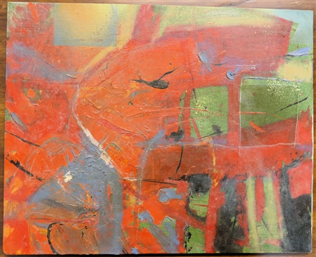 Sudi Park Original Oil on Board Painting - Artist Signed on Back Spark Vintage 2007 …..a very good year - Art Measures 20 by 16
