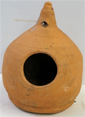 Hewells Pottery - Gillsville Georgia Pottery Bird House - Measures 9 Tall 