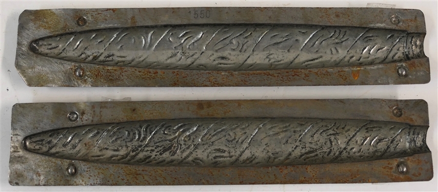Antique Chocolate Cigar Mold - Number 1550 - Mold Measures 10 1/2 by 2 1/4 