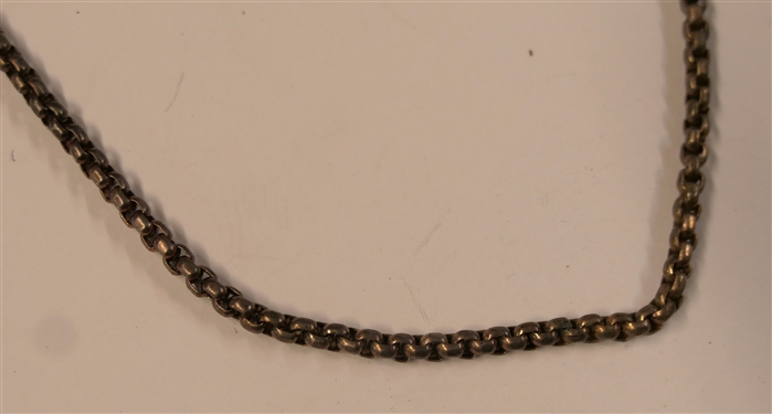 24 Sterling Silver Rolo Link Necklace with Sterling Silver Snap Closure 