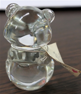 Fenton October Crystal Bear - Bear Measures 3 1/2 Tall 