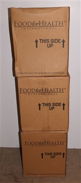 3 Buckets  Emergency Food Supply Buckets in Original Boxes 275 Servings Per Bucket - Factory Sealed - 2 2010 and 1 2009