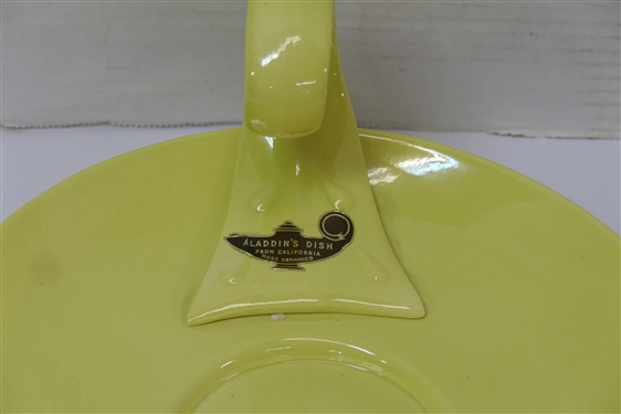 Aladdin's Dish - From California - Ross Ceramics - 10 Dish with Original Paper Label 