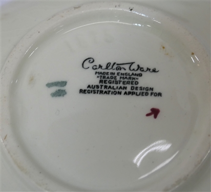 Carlton Ware - Australian Design Leaf Dish and Green Footed Planter 3 1/2 tall 6 1/2 Across
