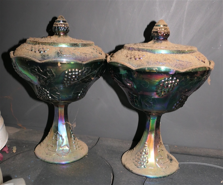 Indiana Harvest Grape Carnival Glass 