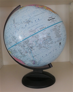 Replogle World Nation Series 12 Inch Diameter Globe with Black Plastic Stand 