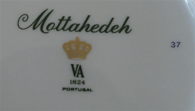 3 Contemporary Asian Inspired Dishes - Mottahedeh with Gentleman Playing a Horn, Oval Soap Dish, and Other Unsigned - Mottahedeh Measures 4 3/8 
