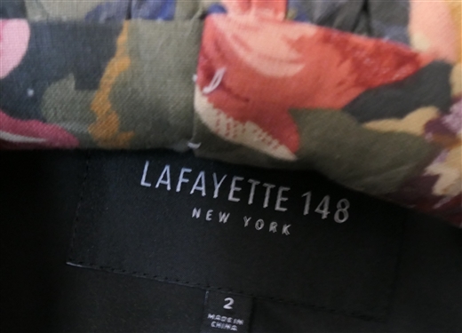 Lafayette 148 Black Shift Dress with Lace Sleeves - Size 4 and Lafayette 148 Black Blazer Size 2