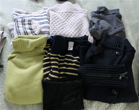 7 Sweaters - All Size Small - Kule Cashmere, Lafayette 148, Lilla, MaxMara Weekend, Iris, and J'Envie
