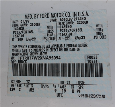 1999 Ford F-150 - Extended Cab  Truck