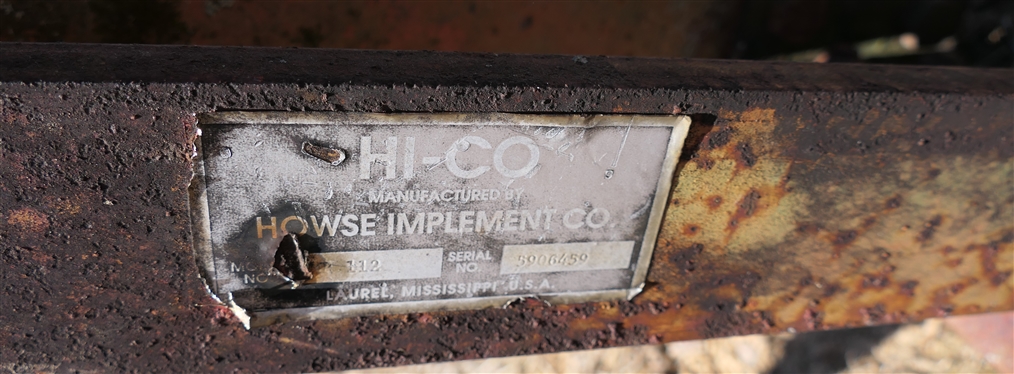 HI-CO Plow with 3pt Hitch - Howse Implement Co. 