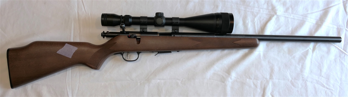 Savage Model 93-R17 Rifle .17 Cal. HMR W/ Tasco 24 x 50 Golden Antler Scope 