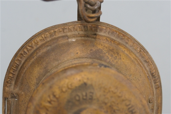 The Adams & Westlake Co. Railroad Lantern - Adlake No. 25 - New York, Chicago, Philadelphia - Clear Southern Railroad Globe - Missing Burner - Lantern Measures 9 1/2 Tall 