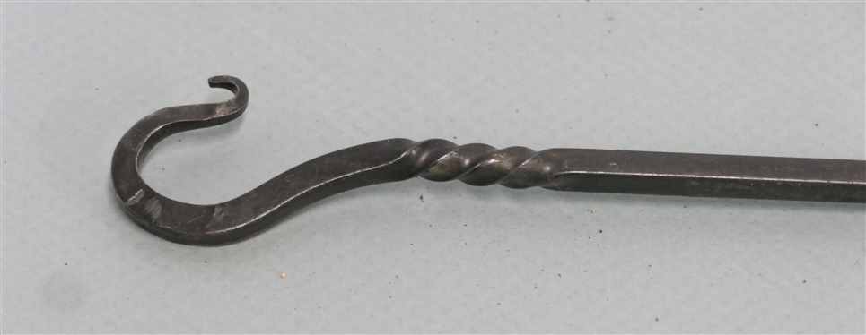 Blacksmith Shop Made Hand Forged Herb Drying Hook / Rack - Stamped by Artist - EAL - Rack Measures 18 Long 