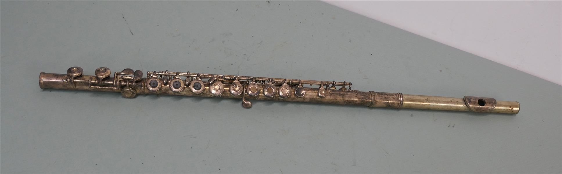 Gemeinhardt Solid Silver C Flute - Gemeinhardt - Elkhart, Ind. - "3" - Serial Number 353311 - Marked Solid Silver - Flute Measures 26 1/4" Long