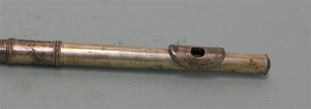 Gemeinhardt Solid Silver C Flute - Gemeinhardt - Elkhart, Ind. - 3 - Serial Number 353311 - Marked Solid Silver - Flute Measures 26 1/4 Long