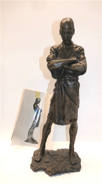 "Awaiting" by Teena Stern - Fine Bronze Sculpture - Teena Stern Watson - With Accompanying Photograph - Signed by Artist, Business Card, Information Card, and Original Receipt $1,200 Original...