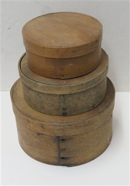 3 Shaker Pantry Boxes - Largest Measures 5 Tall 9 1/4 Across - Smallest Measures 2 3/4 Tall 6 1/2 Across