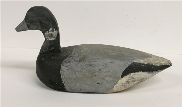 Hand Carved and Hand Painted Duck Decoy - Duck Measures 15 Beak to Tail 